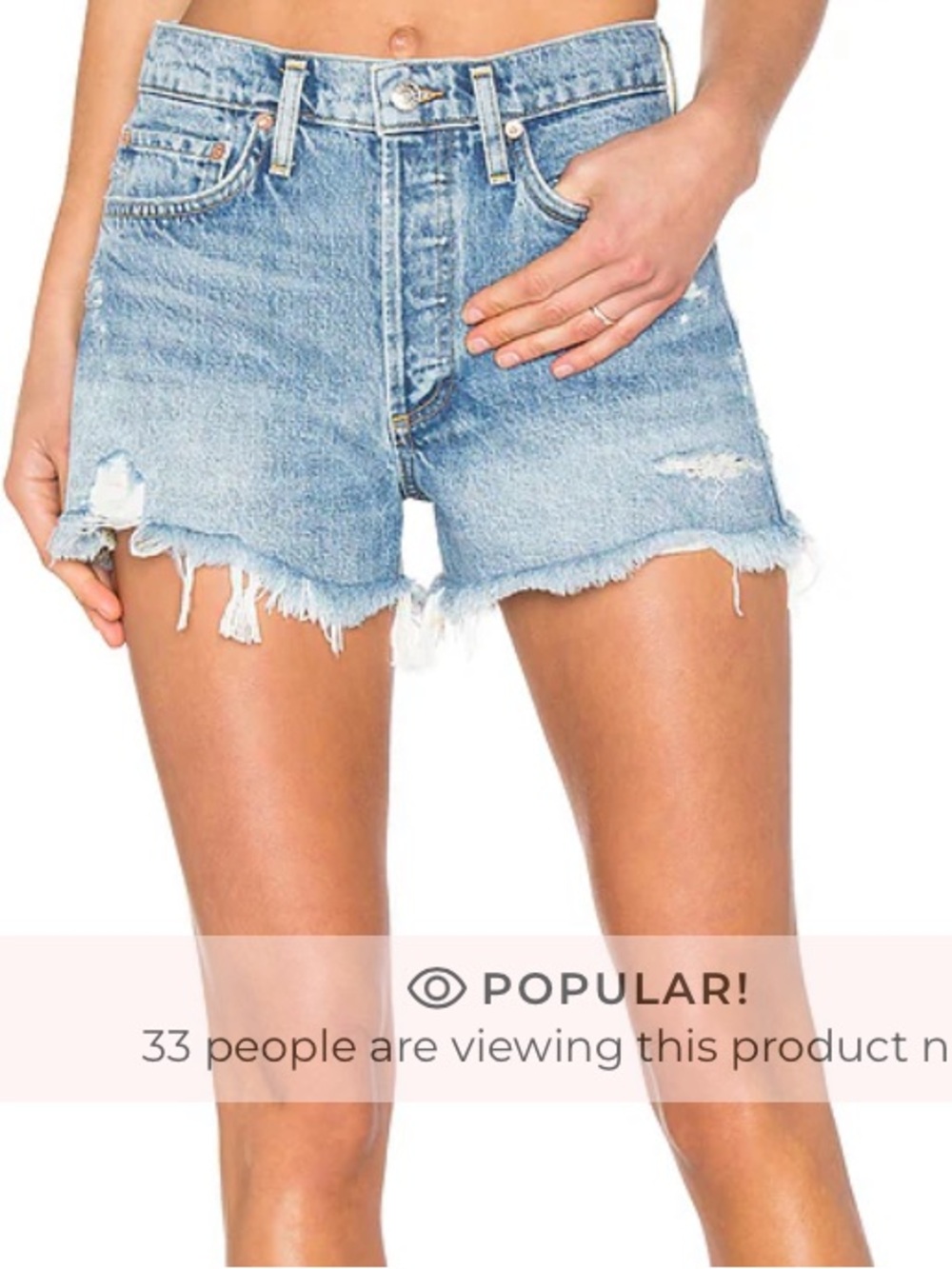 Agolde Parker Vintage cut off shorts blue size 30